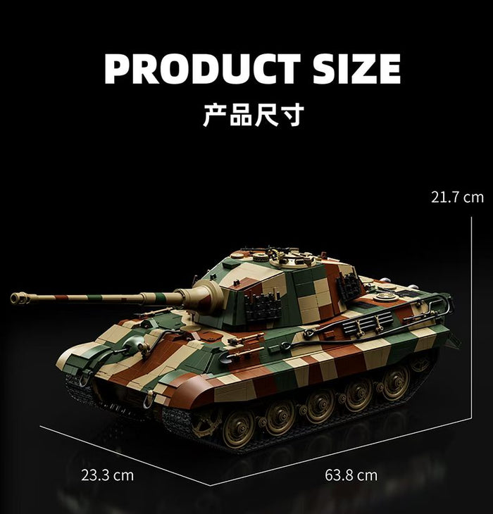 Tiger II Flagship Tank Building Set | 7,261 Pieces | 12GO