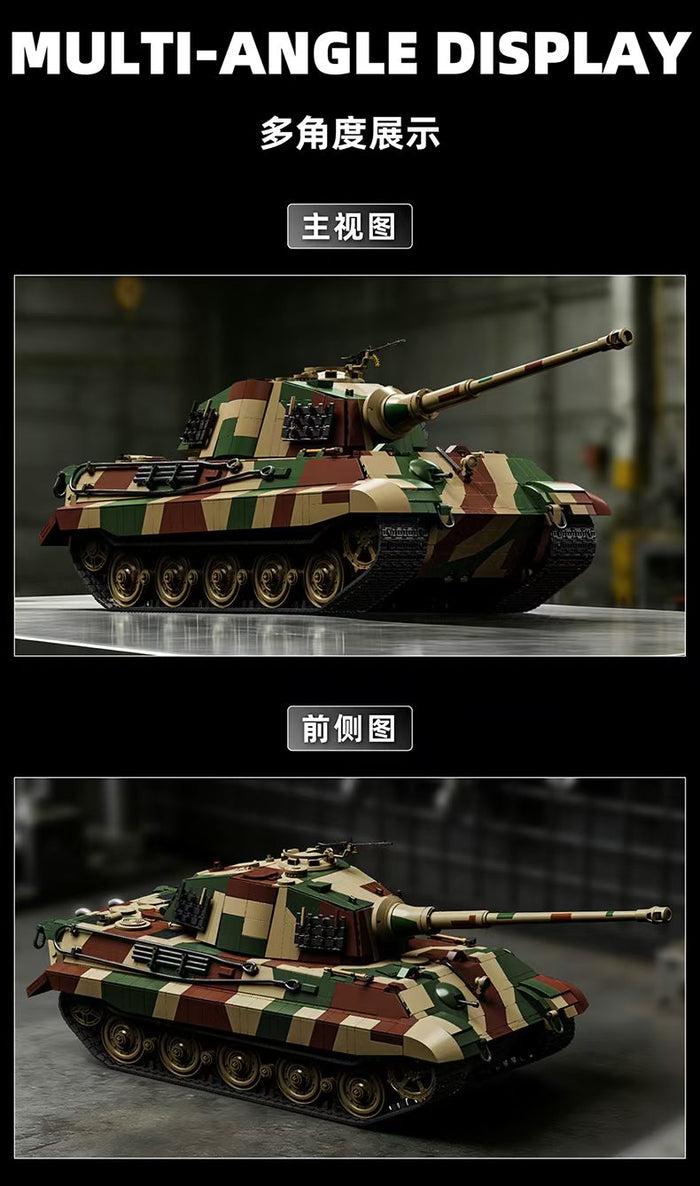 Tiger II Flagship Tank Building Set | 7,261 Pieces | 12GO