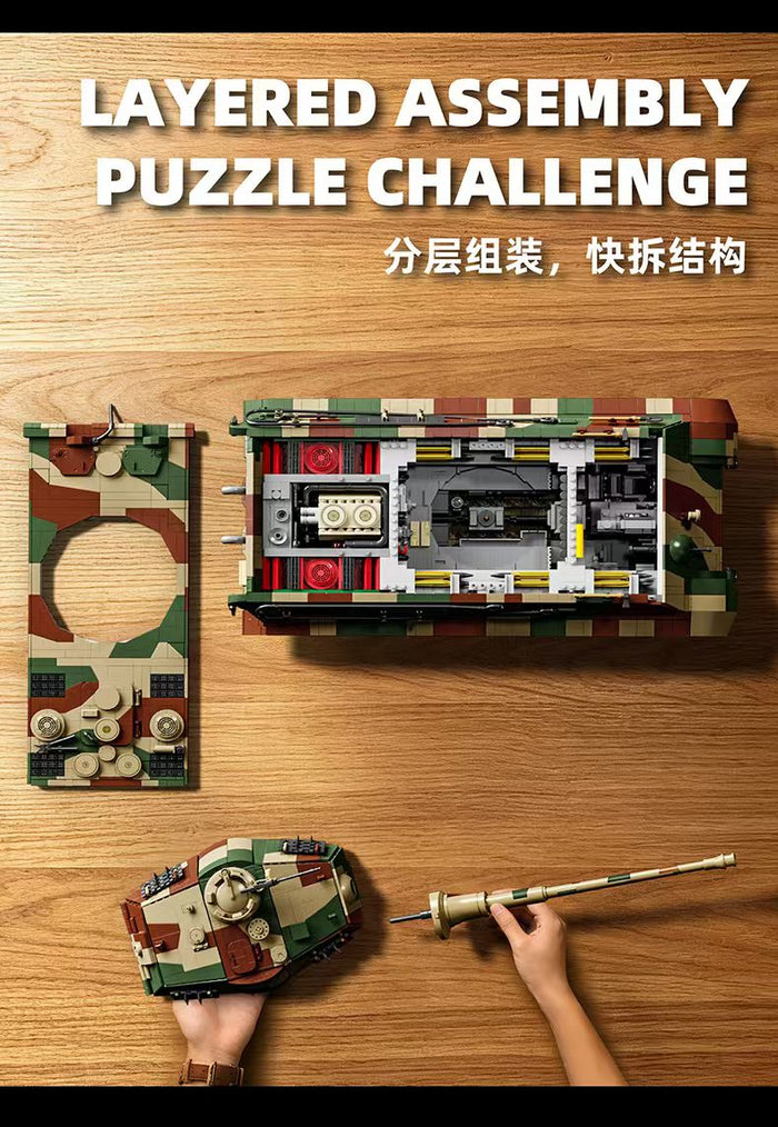 Tiger II Flagship Tank Building Set | 7,261 Pieces | 12GO